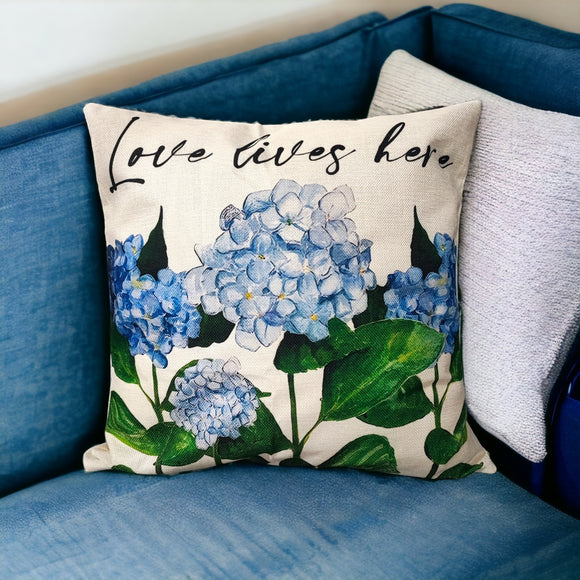 Hydrangea (blue) #01 Cushion Cover