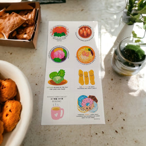 Local Singapore delights stickers @ 5 pcs