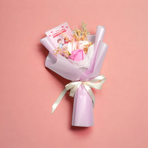 Soap Rose Mini Bouquet Pink Colour (11cm x 23cm)